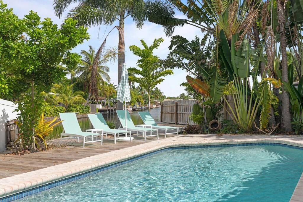 Waterfront-Heated Pool-Mini Golf-Game Room-2Mi Beach Fort Lauderdale Eksteriør bilde